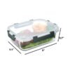 M MCIRCO 5Packs 36 Oz Glass Meal Prep Containers with Snap Locking Lids Glass