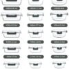 M MCIRCO 30 Pieces Glass Food Storage Containers