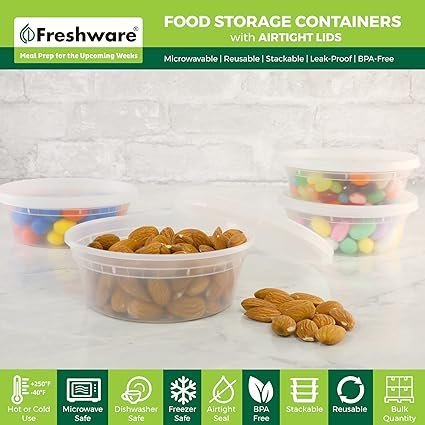 Freshware Food Storage Containers 50 Set
