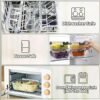 M MCIRCO 5Packs 36 Oz Glass Meal Prep Containers with Snap Locking Lids Glass